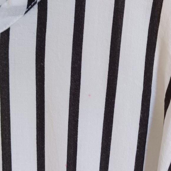 McQ Women Sleeveless Dress White/Black Stripe Size 36 IT - Picture 6 of 6